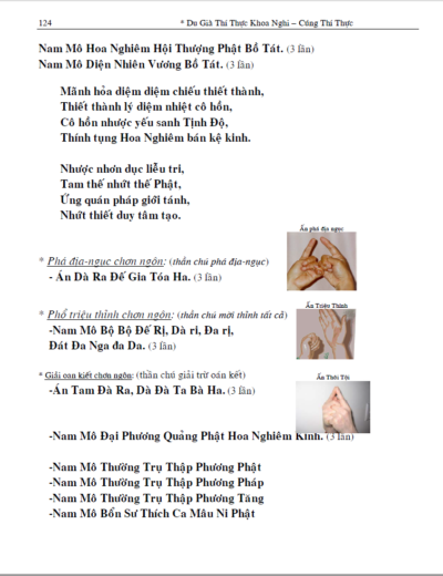 Du Già Diệm Khẩu Thí Thực Khoa Nghi