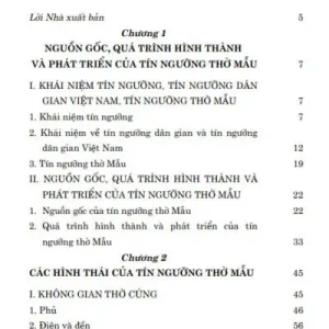 Tín Ngưỡng Thờ Mẫu Của Người Việt Nam – TS.Vũ Hồng Vận