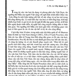 Tín Ngưỡng Thờ Mẫu Và Nghi Lễ Hầu Đồng