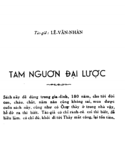 Tam Ngươn Đại Lược – Lê Văn Nhàn