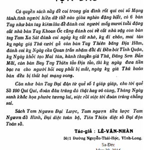 Đại Độn Toán Số – Lê Văn Nhàn