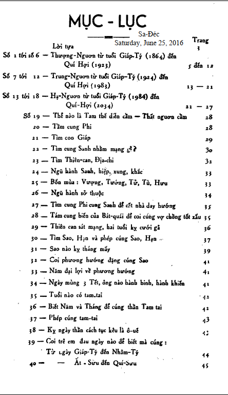 Tam Ngươn Đại Lược – Lê Văn Nhàn - NXB Xuân Thu 1957