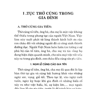 Phong Tục Thờ Cúng Của Người Việt
