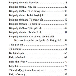 37 Phẩm Trợ Đạo (Ba Mươi Bảy Pháp Trợ Đạo) – Thích Thông Lạc