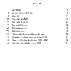 Chọn Ngày Tốt Trong Dân Gian (Văn Hóa Thông Tin 2003) – Tăng Cường Ngô