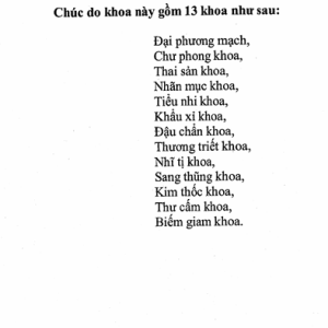 Chúc Do Khoa (13 Khoa Y Dược Trị Bệnh) – Hiên Viên Hoàng Đế – dịch Pháp Sư Huyền Trí