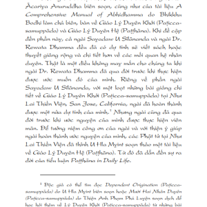 Duyên Hệ Trong Đời Sống Bình Nhật