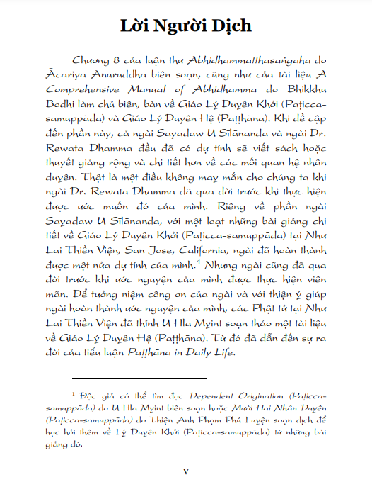 Duyên Hệ Trong Đời Sống Bình Nhật