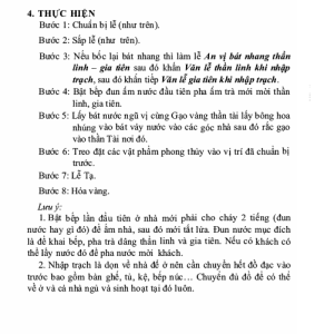 Hướng Dẫn Nghi Lễ Tại Gia