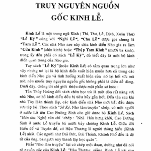 Kinh Lễ – Khổng Tử