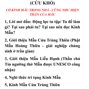 Kinh Mẫu Đệ Nhất Thượng Thiên