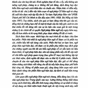 Ngữ Pháp Hán Ngữ Cổ Và Hiện Đại – Trần Văn Chánh