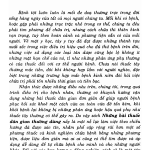 Những Bài Thuốc Dân Gian Thường Dùng