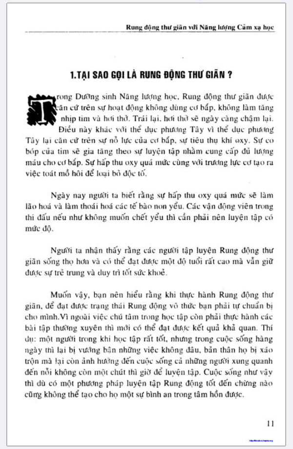 Rung động thư giãn với năng lượng cảm xạ học