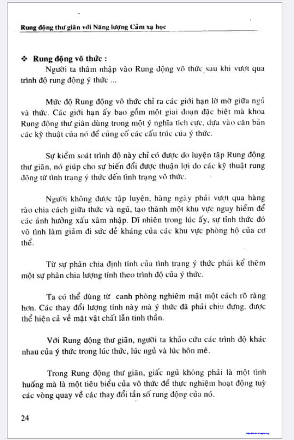 Rung động thư giãn với năng lượng cảm xạ học