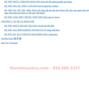 72 Kế Của Quỷ Cốc Tử Tiên Sinh - Sách Cực Hiếm