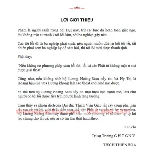 Kinh Lương Hoàng Sám - HT Thích Viên Giác